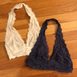 2 FOR 1 Free People Halter Bralettes